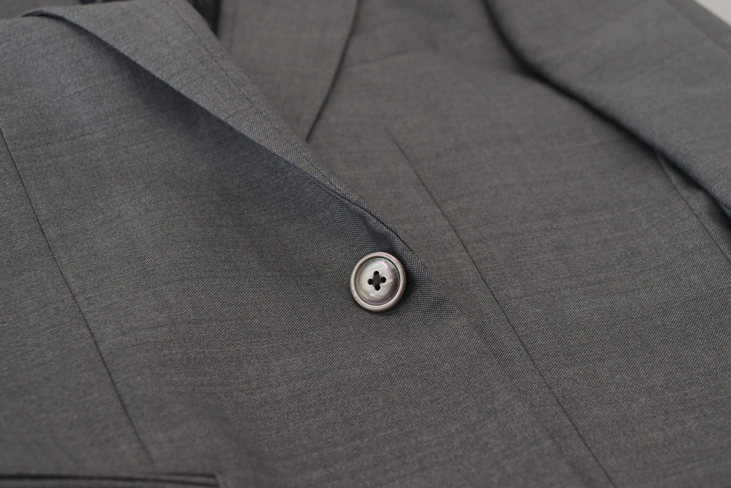 Dolce & Gabbana Gray Wool Silk Slim Fit Jacket Blazer -   -  Dolce & Gabbana.