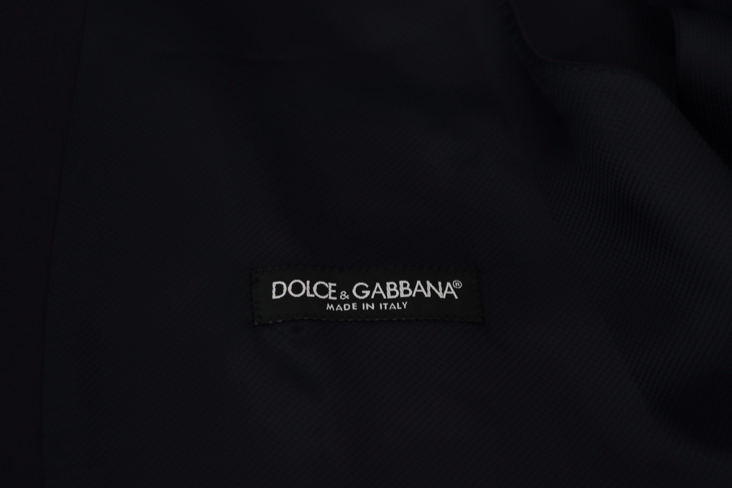 Dolce & Gabbana Dark Blue Wool Stretch Waistcoat Formal Vest -  Vests for Men Suits -  Dolce & Gabbana.