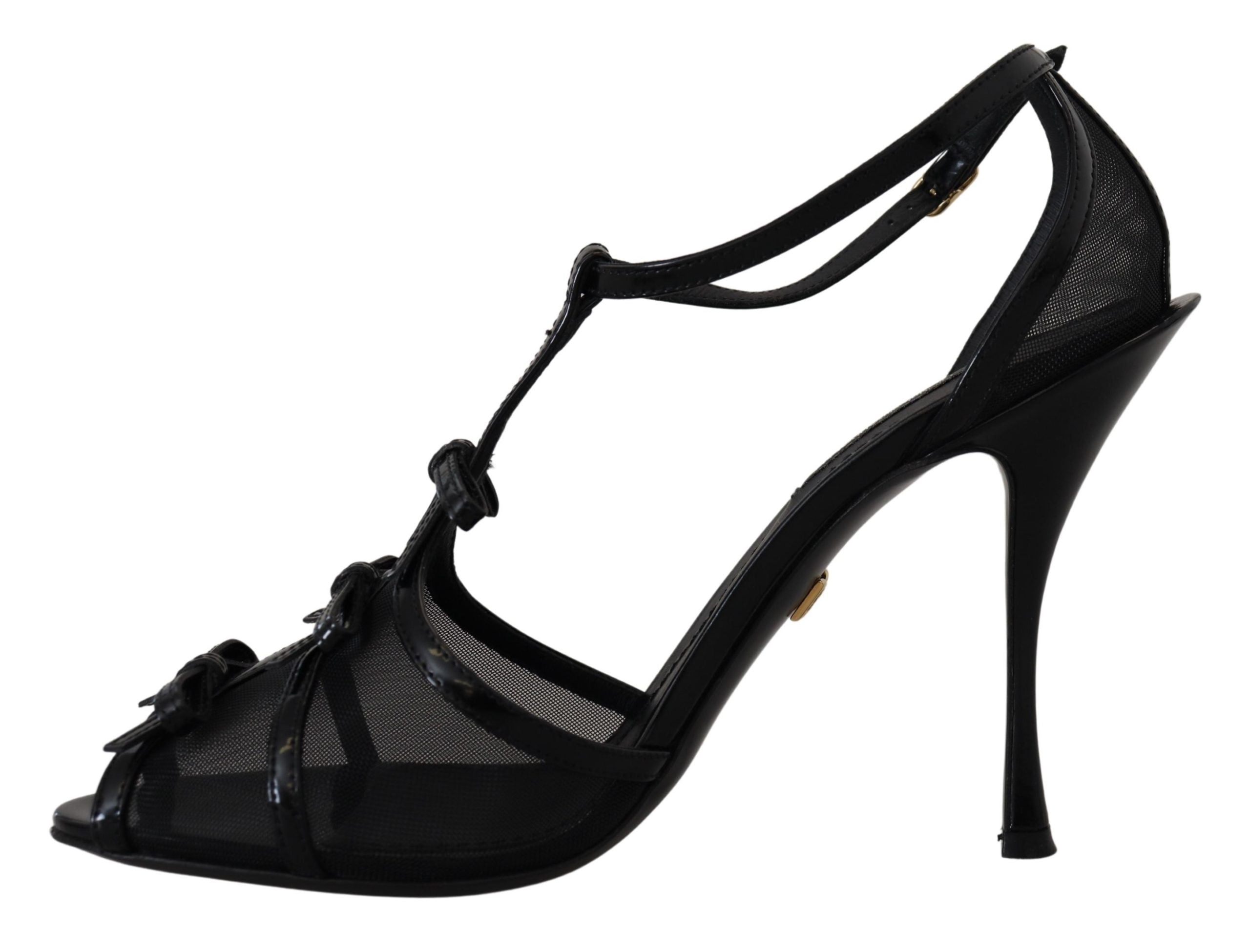 Dolce & Gabbana Black Stiletto High Heels Sandals Shoes -   -  Dolce & Gabbana.