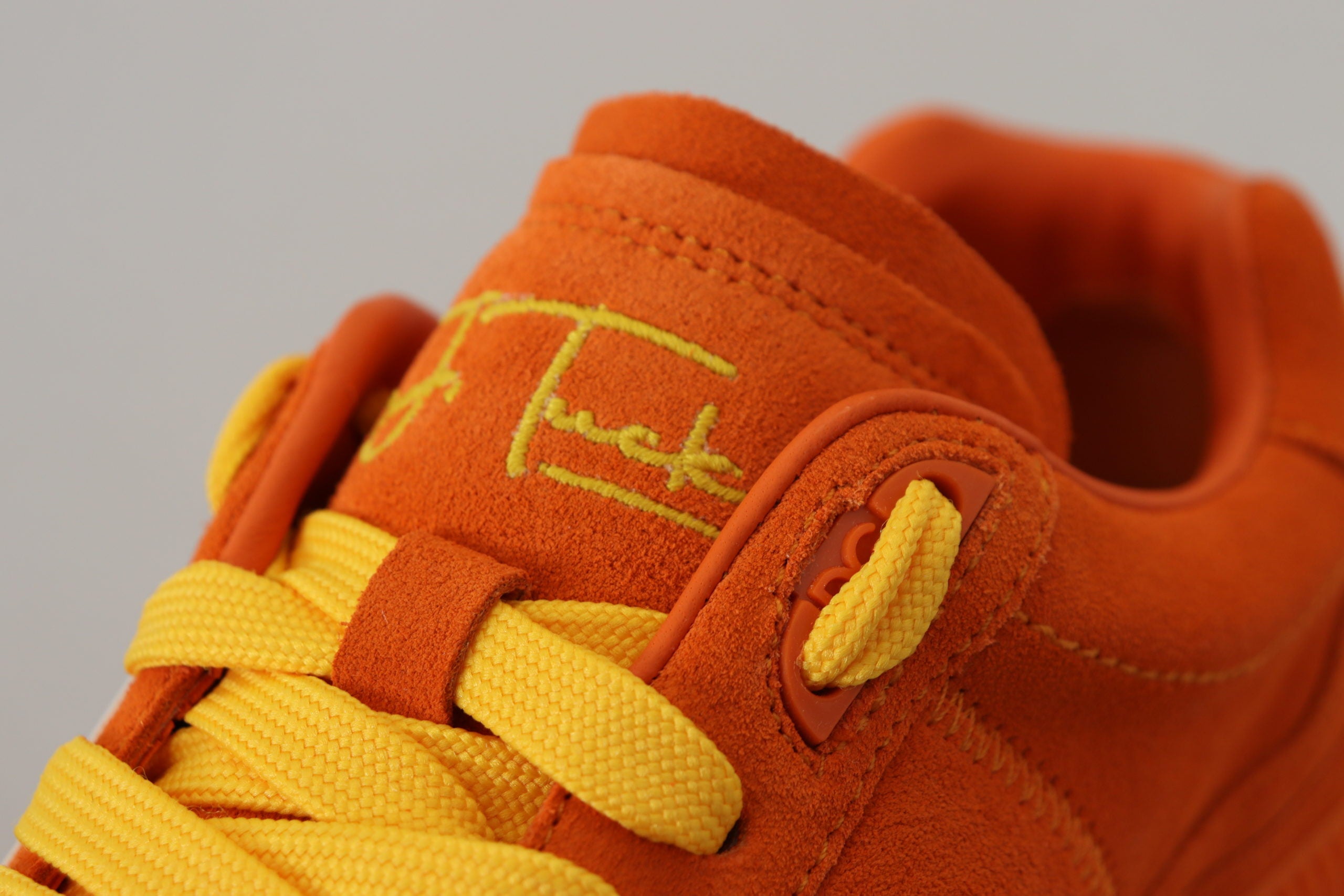 Dolce & Gabbana Orange Leather P.j. Tucker Sneakers Shoes -   -  Dolce & Gabbana.