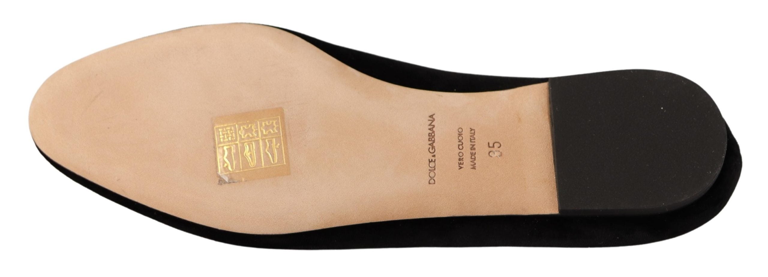 Dolce & Gabbana Black DG Sacred Heart Patch Slip On Flat Shoes -   -  Dolce & Gabbana.