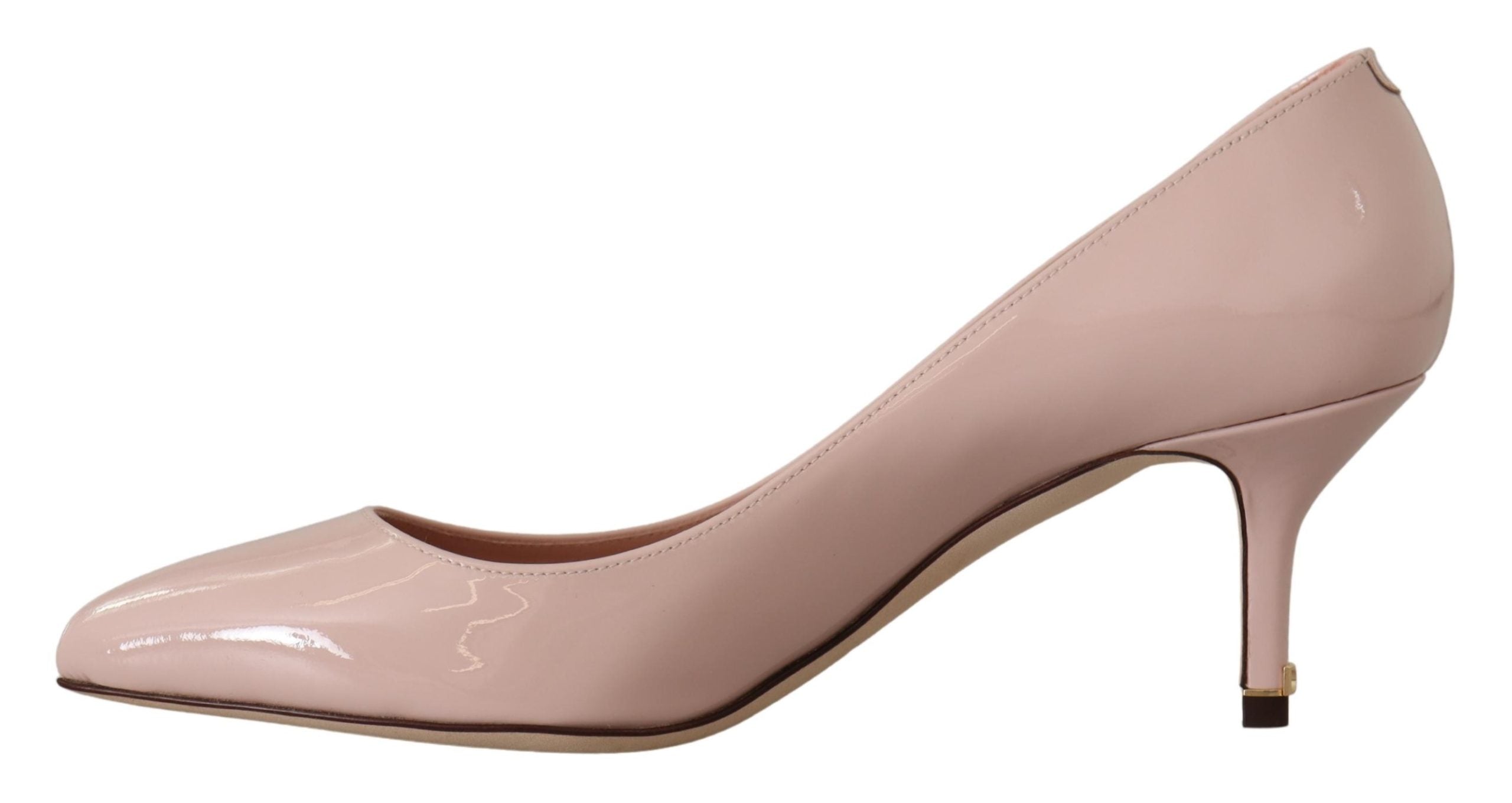 Dolce & Gabbana Pink Patent Leather Kitten Heels Pumps Shoes -   -  Dolce & Gabbana.