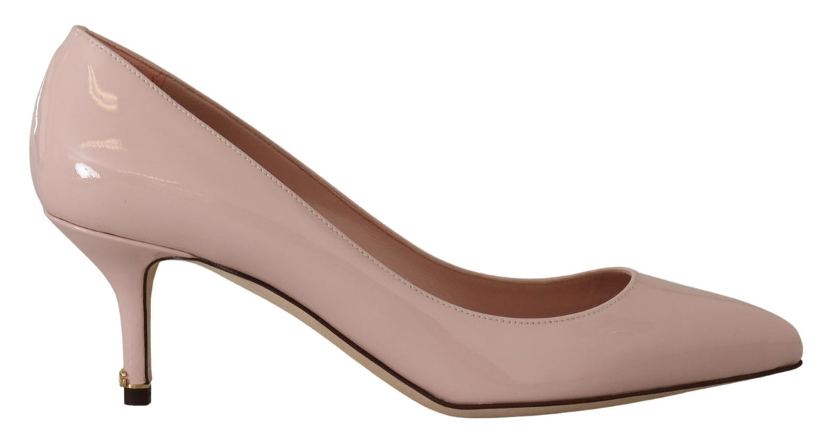 Dolce & Gabbana Pink Patent Leather Kitten Heels Pumps Shoes -   -  Dolce & Gabbana.