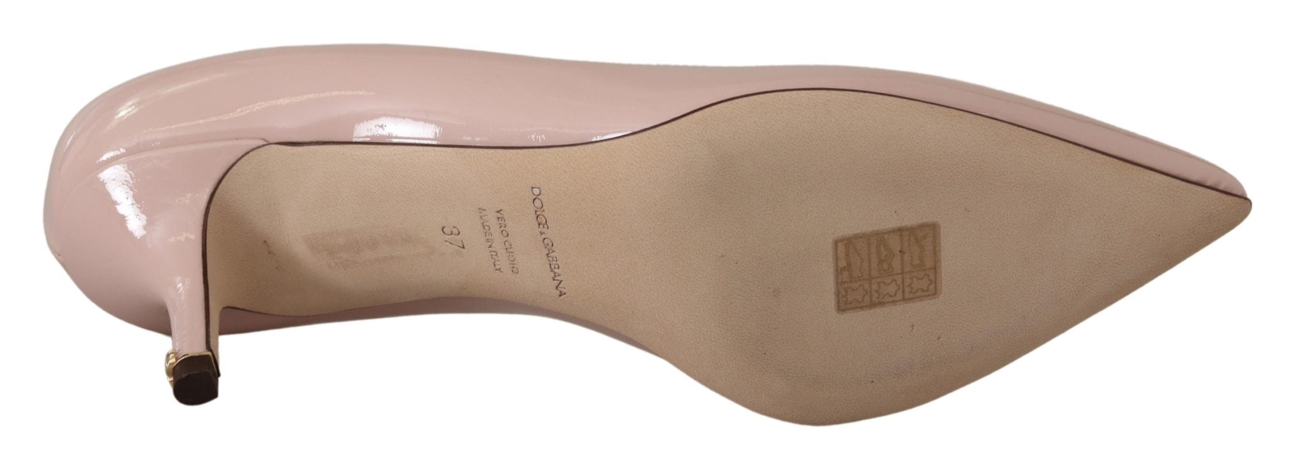 Dolce & Gabbana Pink Patent Leather Kitten Heels Pumps Shoes -   -  Dolce & Gabbana.
