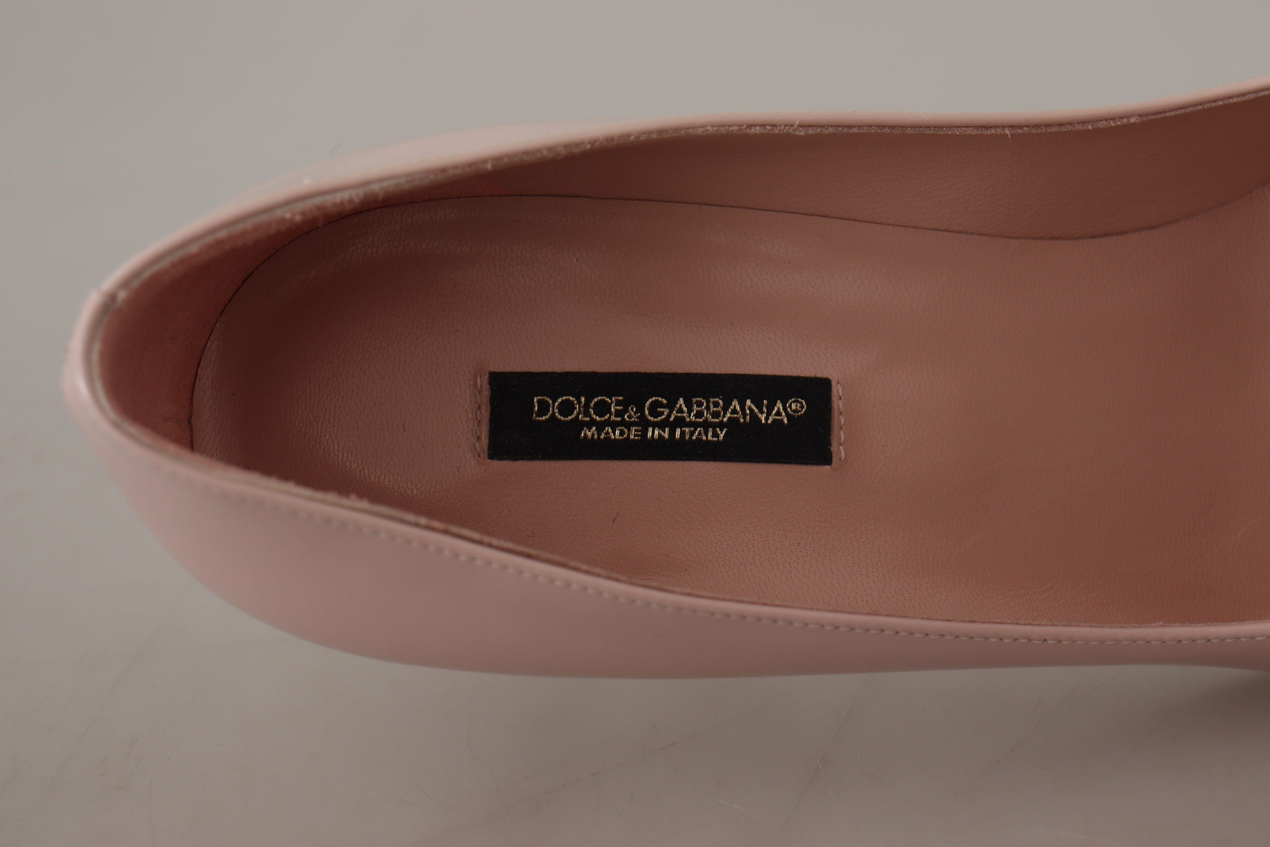 Dolce & Gabbana Pink Patent Leather Kitten Heels Pumps Shoes -   -  Dolce & Gabbana.