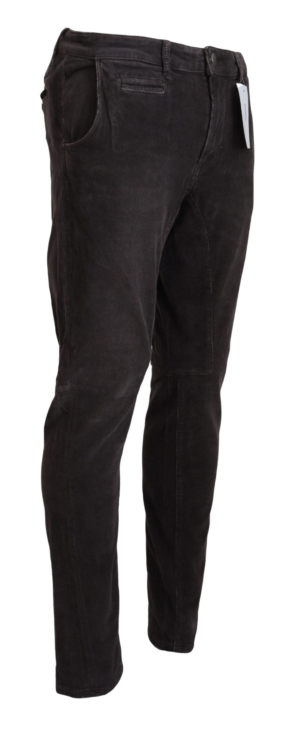 Acht Brown Cotton Straight Fit Men Casual Pants -   -  Acht.