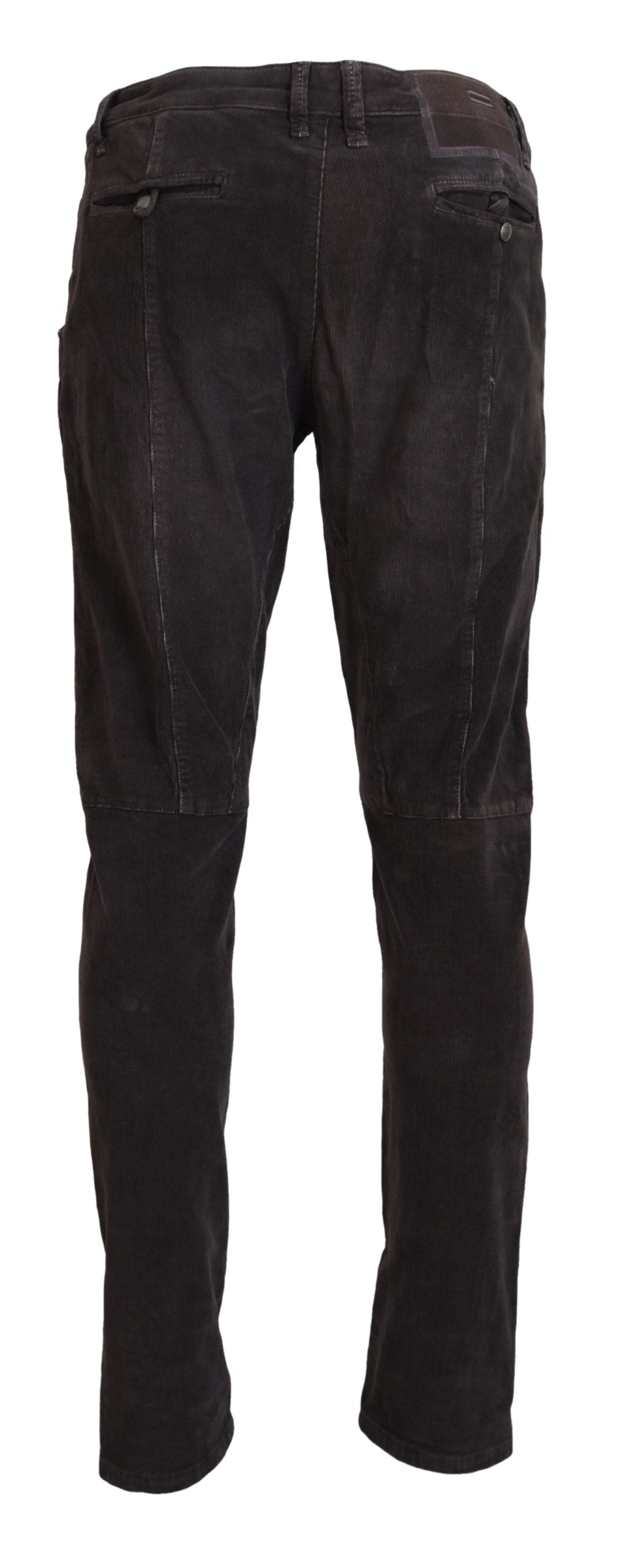 Acht Brown Cotton Straight Fit Men Casual Pants -   -  Acht.