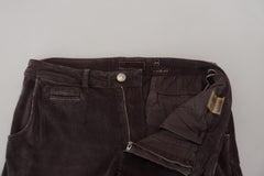 Acht Brown Cotton Straight Fit Men Casual Pants -   -  Acht.