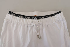 John Galliano White Cotton Logo Loose Men Pants -   -  John Galliano.