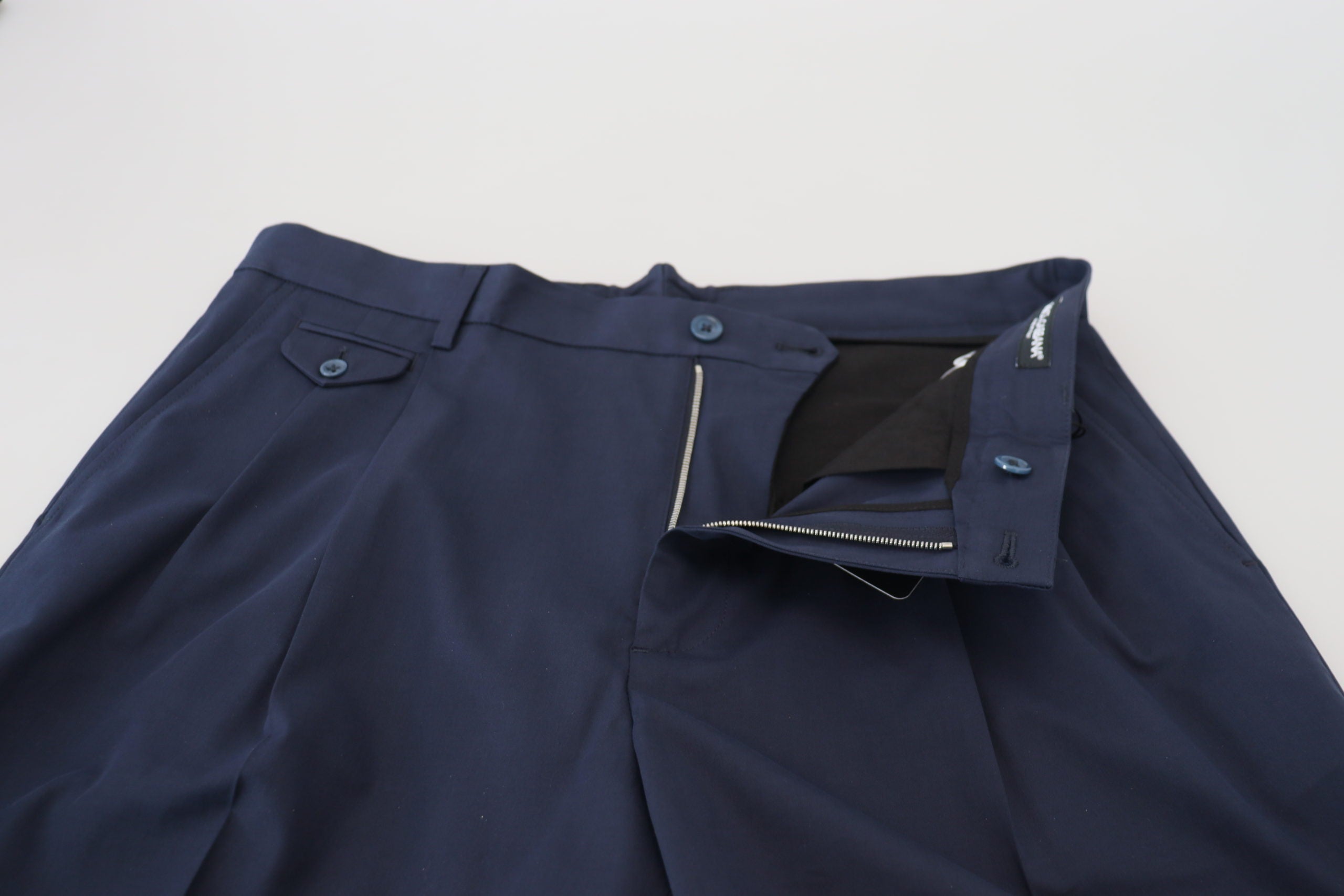 Dolce & Gabbana Blue Chinos Cotton Stretch Casual Shorts -   -  Dolce & Gabbana.