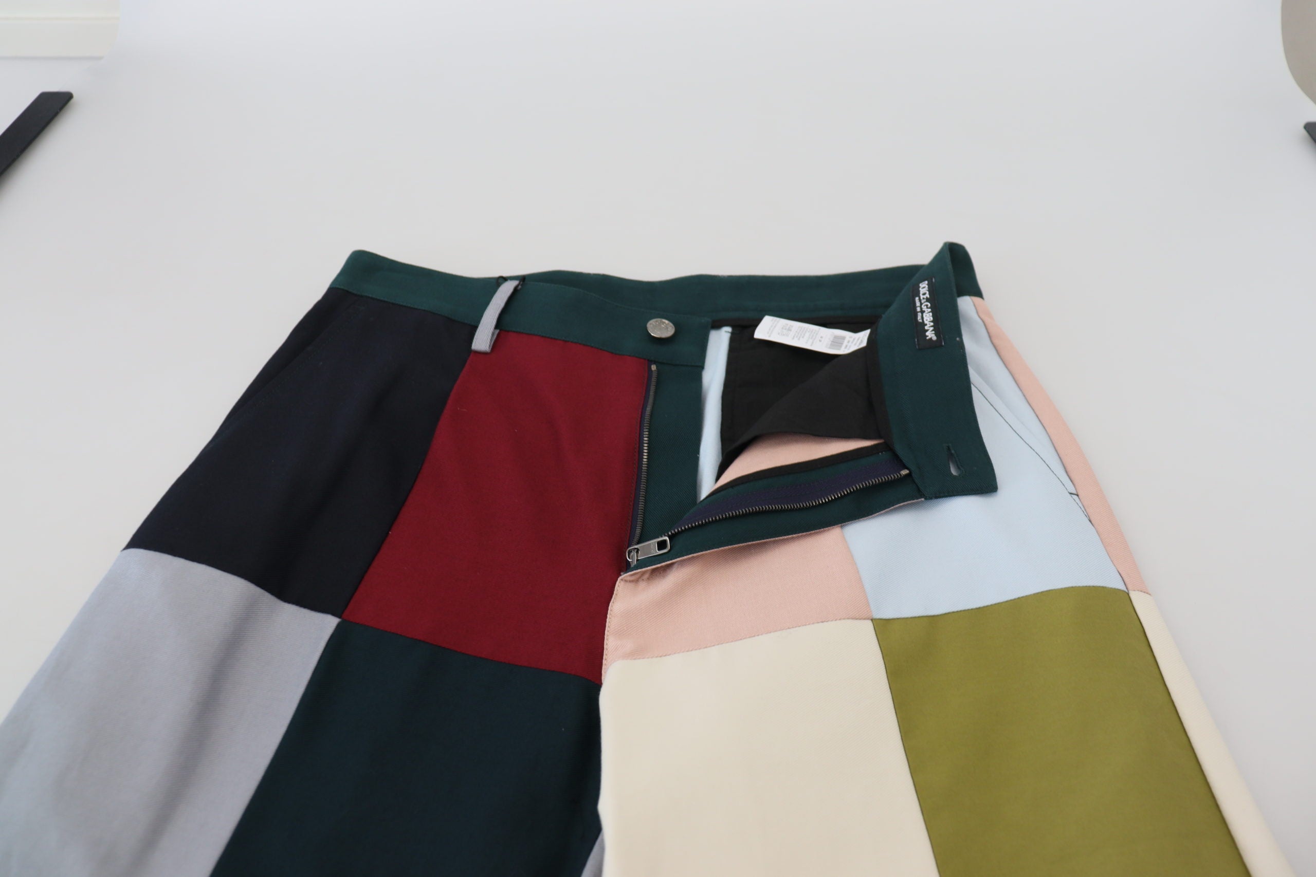 Dolce & Gabbana Multicolor Cotton Patchwork Pants -   -  Dolce & Gabbana.