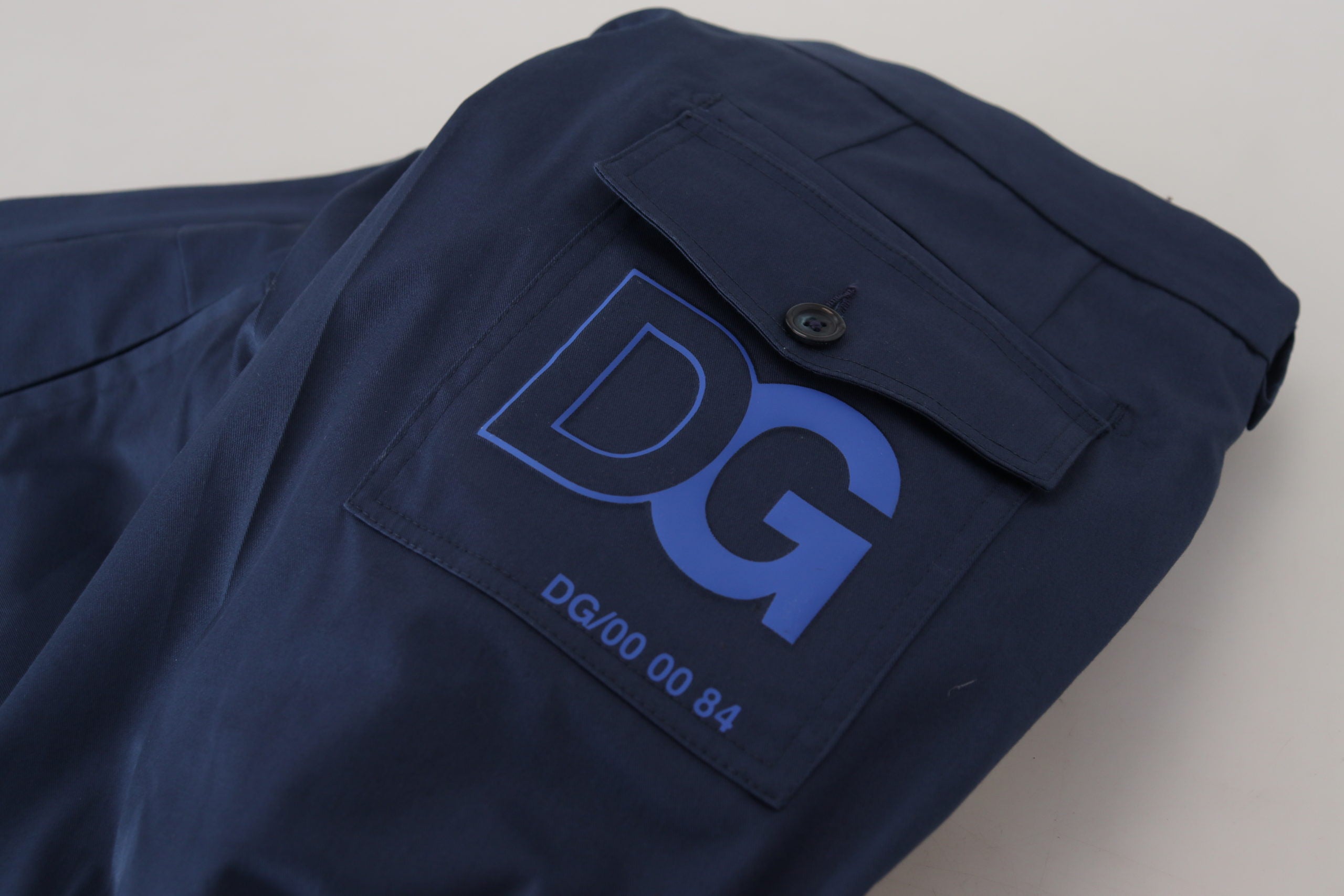 Dolce & Gabbana Blue Cotton Men Cropped Pants -   -  Dolce & Gabbana.