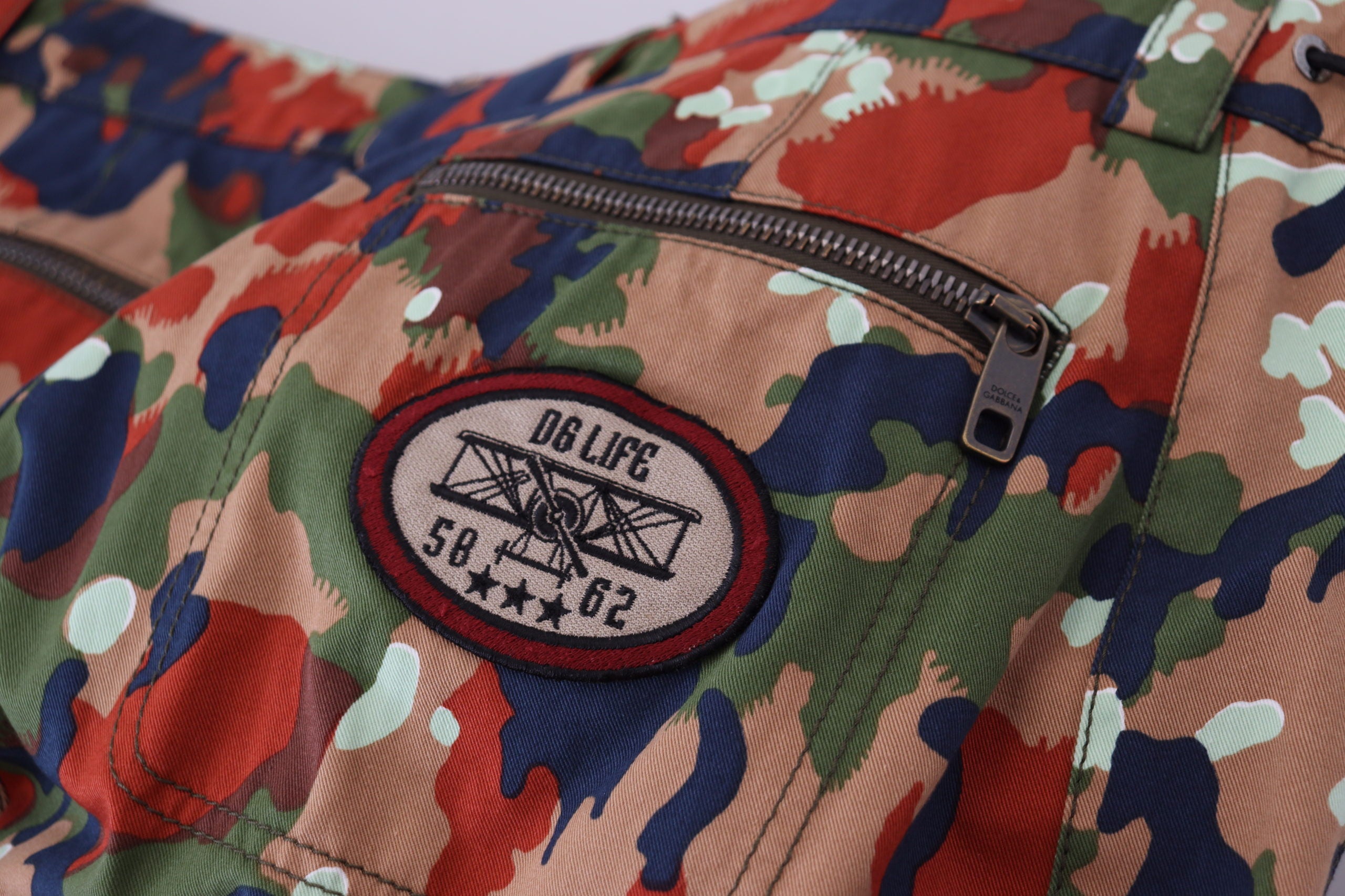Dolce & Gabbana Multicolor Cotton Camouflaged Cargo Shorts -   -  Dolce & Gabbana.