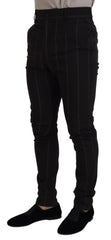 Dolce & Gabbana Black Wool Chino Formal Men Pants -   -  Dolce & Gabbana.