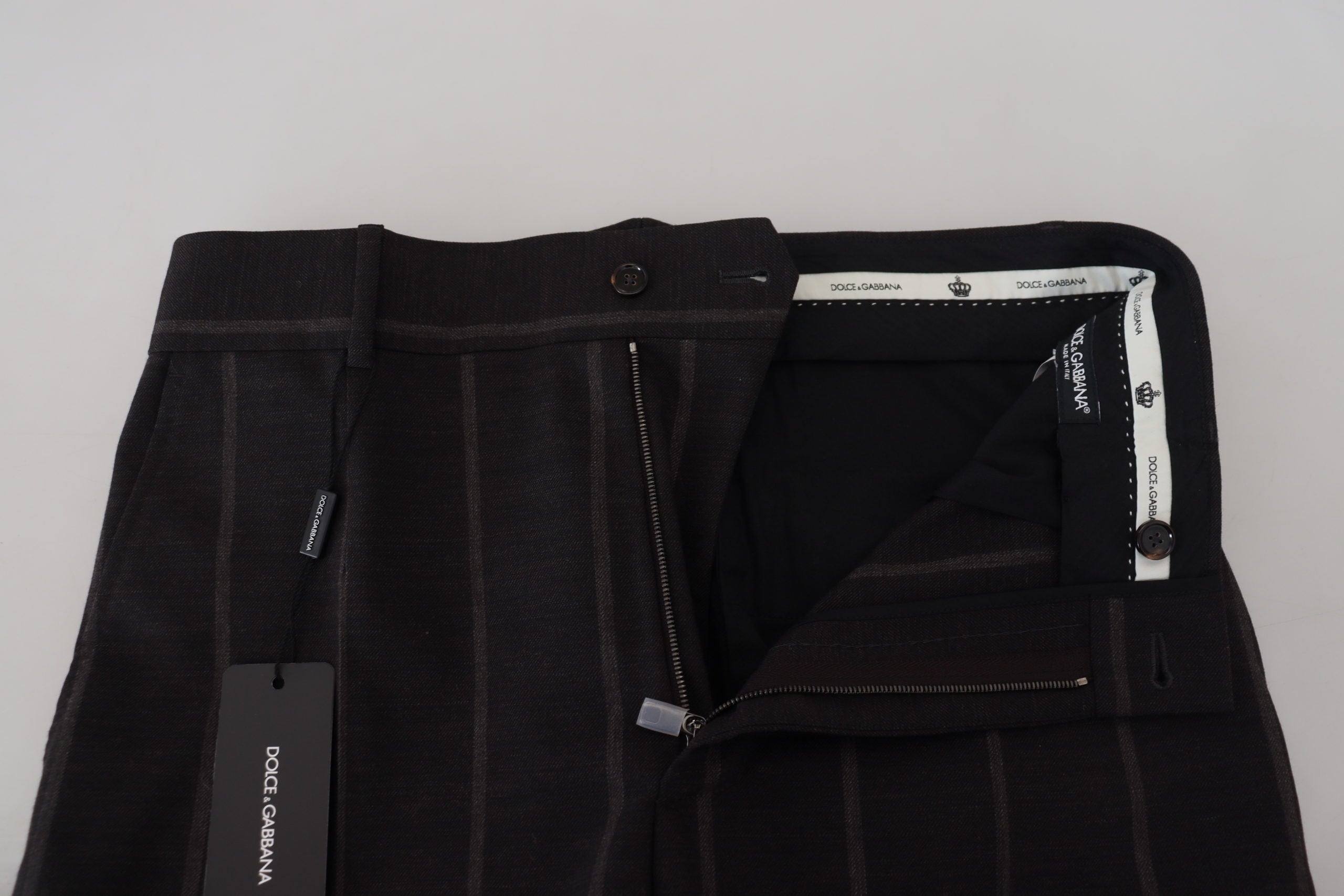 Dolce & Gabbana Black Wool Chino Formal Men Pants -   -  Dolce & Gabbana.