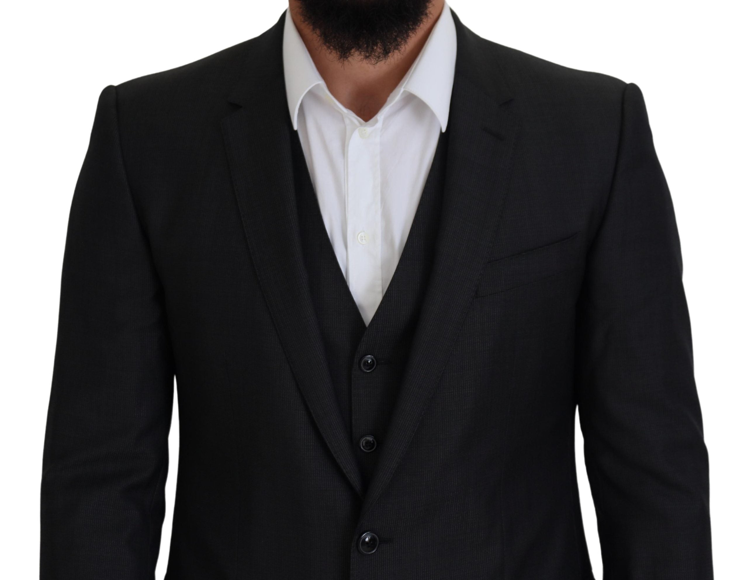 Dolce & Gabbana Gray MARTINI 3 Piece Slim Fit Suit -   -  Dolce & Gabbana.