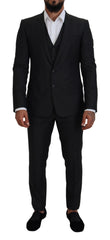 Dolce & Gabbana Gray MARTINI 3 Piece Slim Fit Suit -   -  Dolce & Gabbana.