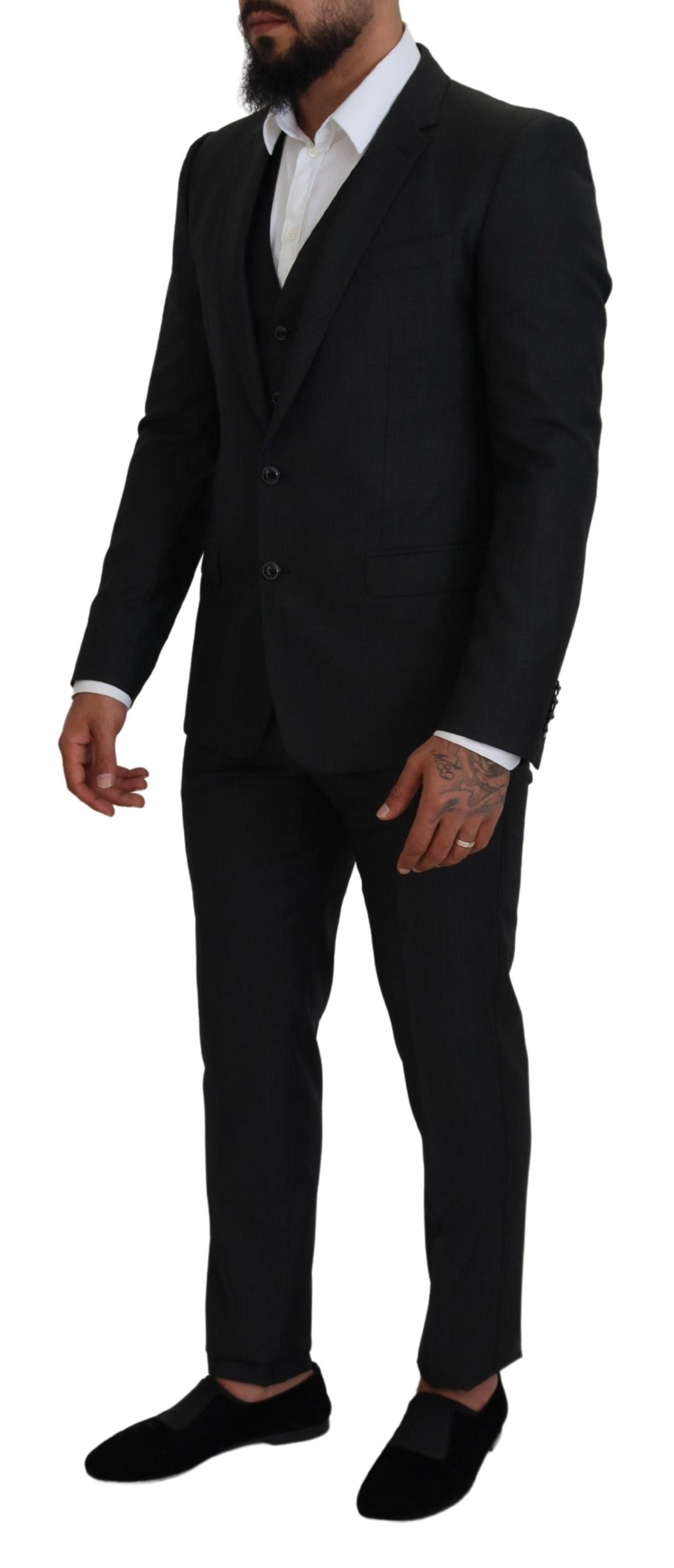 Dolce & Gabbana Gray MARTINI 3 Piece Slim Fit Suit -   -  Dolce & Gabbana.