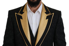 Dolce & Gabbana Black Gold Fantasy Tuxedo Slim Fit Suit -   -  Dolce & Gabbana.