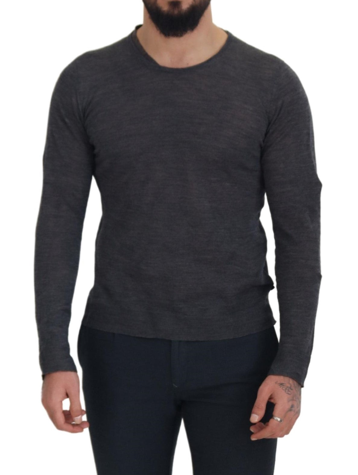 Costume National Gray Crewneck Pullover Sweater -   -  Costume National.