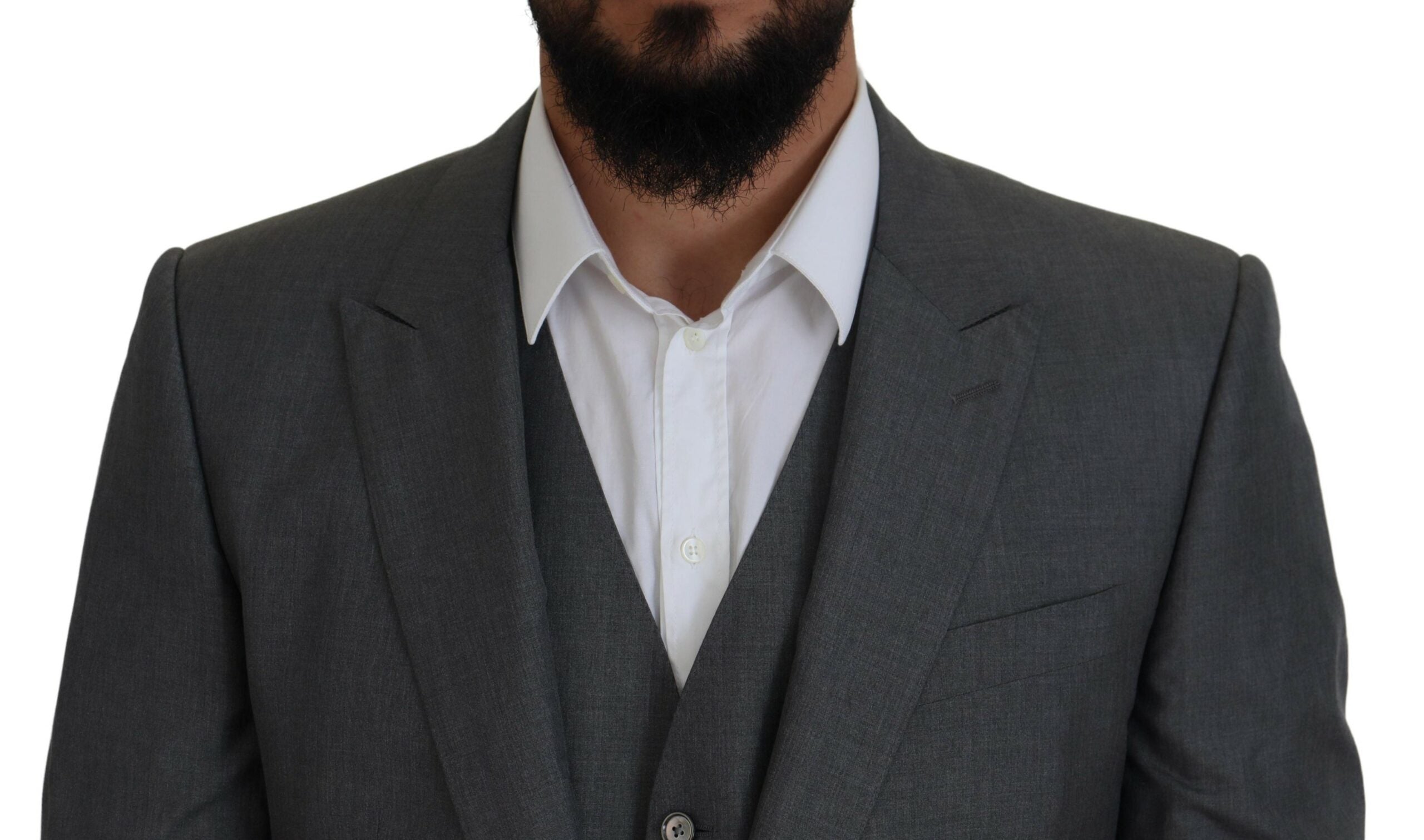 Dolce & Gabbana Gray MARTINI 3 Piece Slim Fit Suit -   -  Dolce & Gabbana.