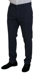 Dolce & Gabbana Blue Wool MARTINI 2 Piece Slim Fit Suit -   -  Dolce & Gabbana.