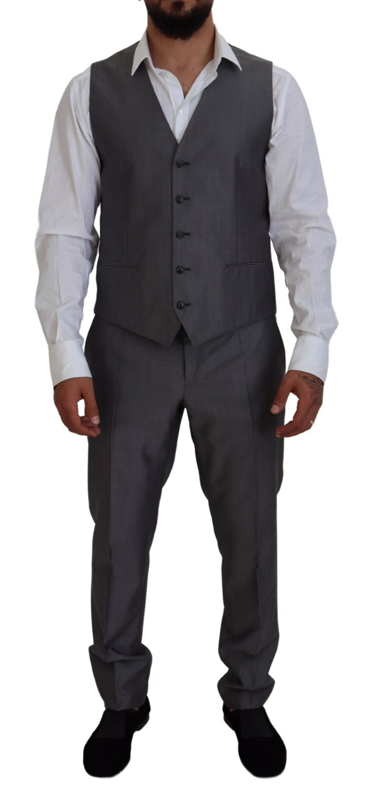 Dolce & Gabbana Gray SICILIA 3 Piece Slim Fit Suit -   -  Dolce & Gabbana.