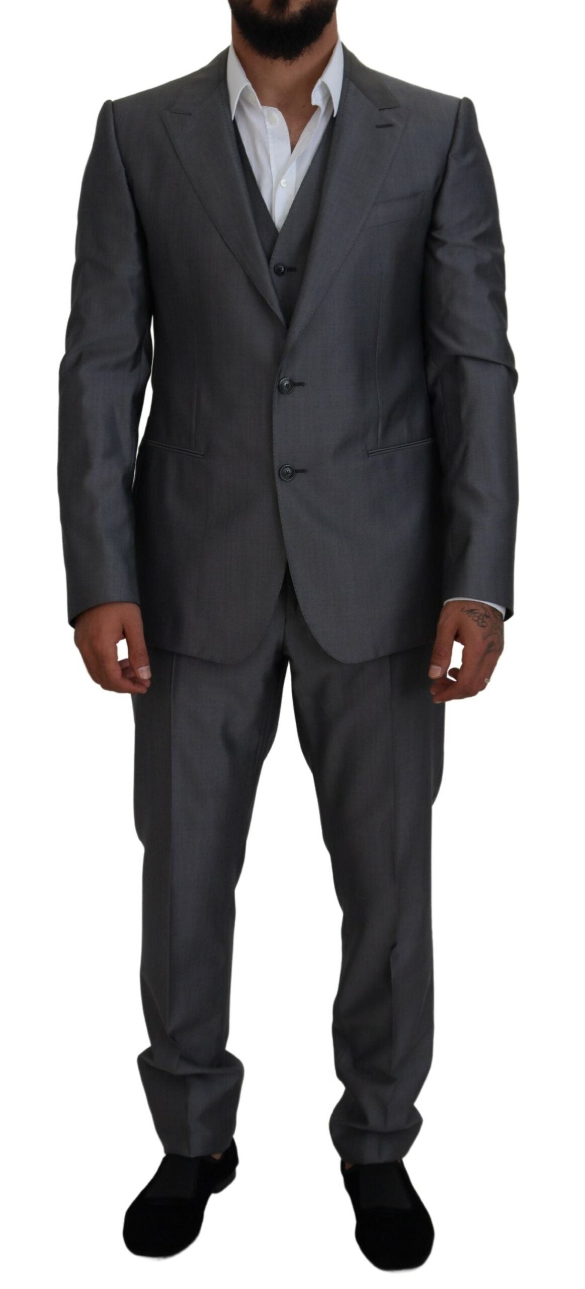 Dolce & Gabbana Gray SICILIA 3 Piece Slim Fit Suit -   -  Dolce & Gabbana.
