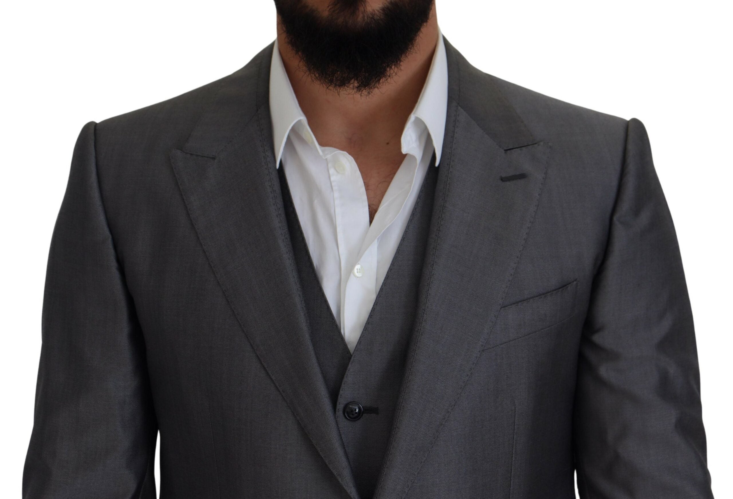 Dolce & Gabbana Gray SICILIA 3 Piece Slim Fit Suit -   -  Dolce & Gabbana.
