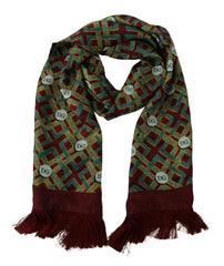 Dolce & Gabbana Multicolor DG Logo Shawl Warm Neck Wrap Fringe Scarf -   -  Dolce & Gabbana.