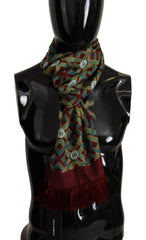 Dolce & Gabbana Multicolor DG Logo Shawl Warm Neck Wrap Fringe Scarf -   -  Dolce & Gabbana.