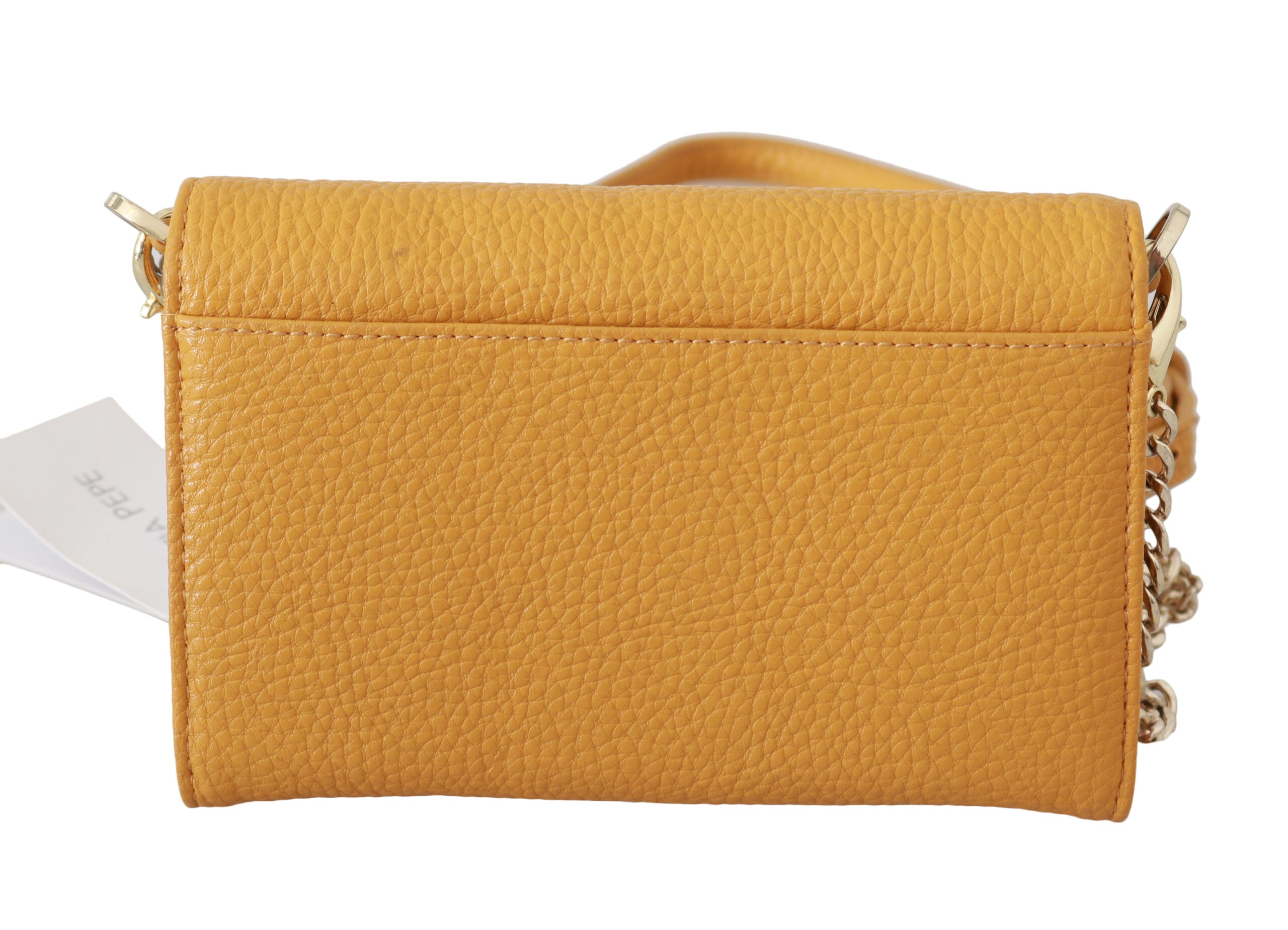 Patrizia Pepe Yellow Logo Leather Shoulder Strap Sling Bag -  Luxury Shoulder Bag for Women -  Patrizia Pepe.