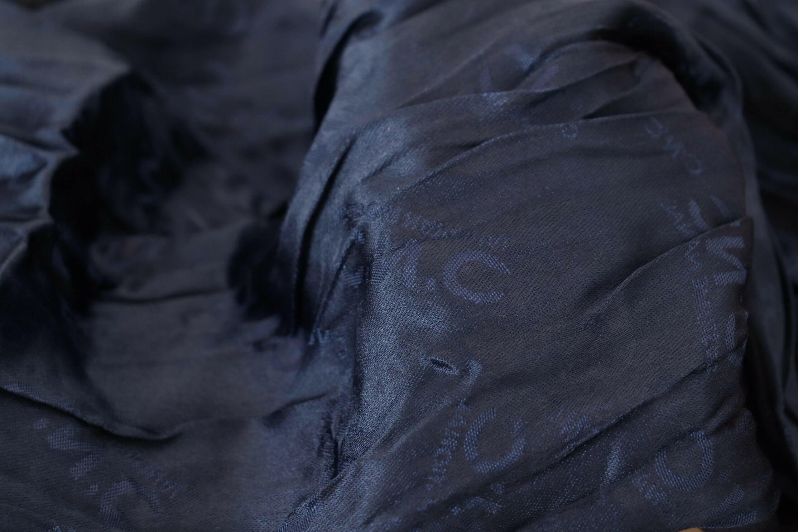 Costume National Blue Silk Shawl Foulard Fringes Scarf -   -  Costume National.