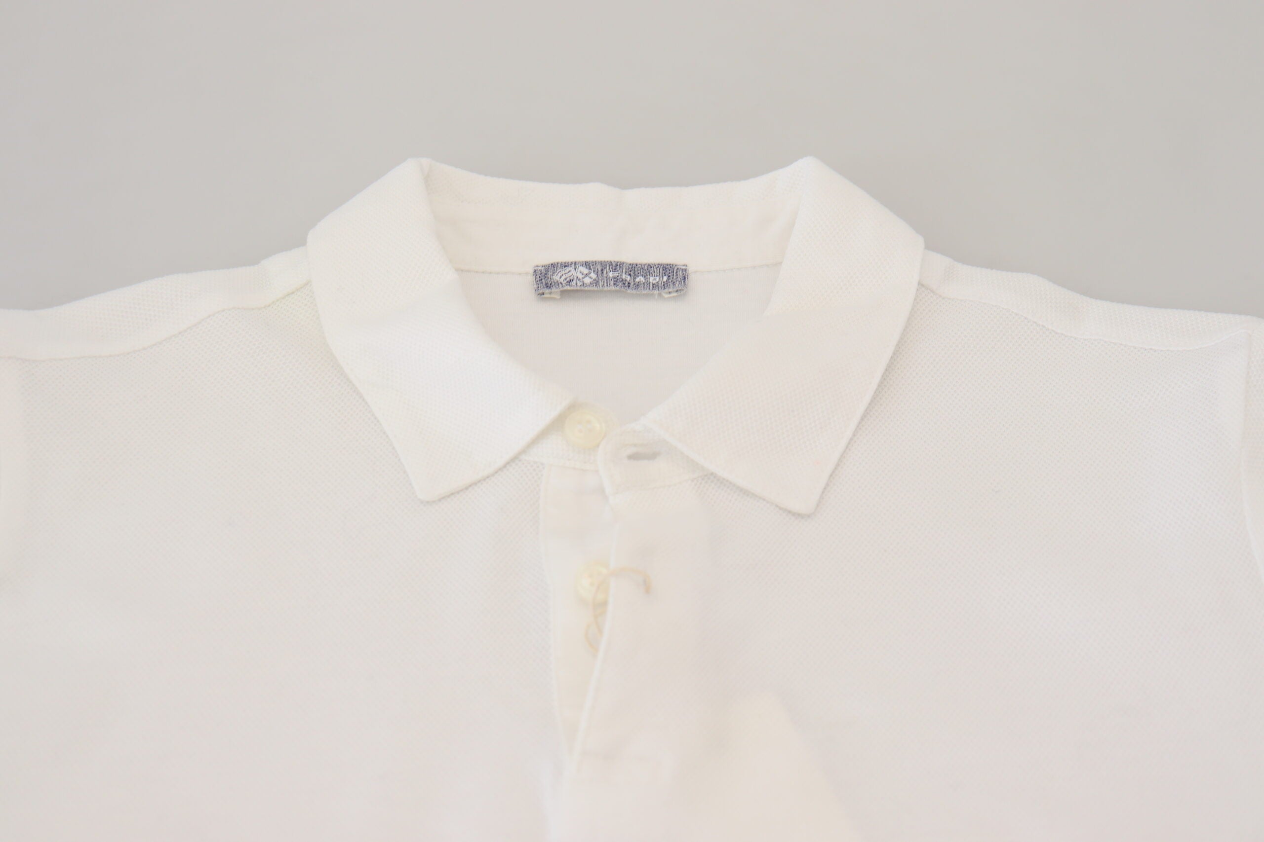 FRADI White Cotton Collared Short Sleeves Polo T-shirt -   -  FRADI.