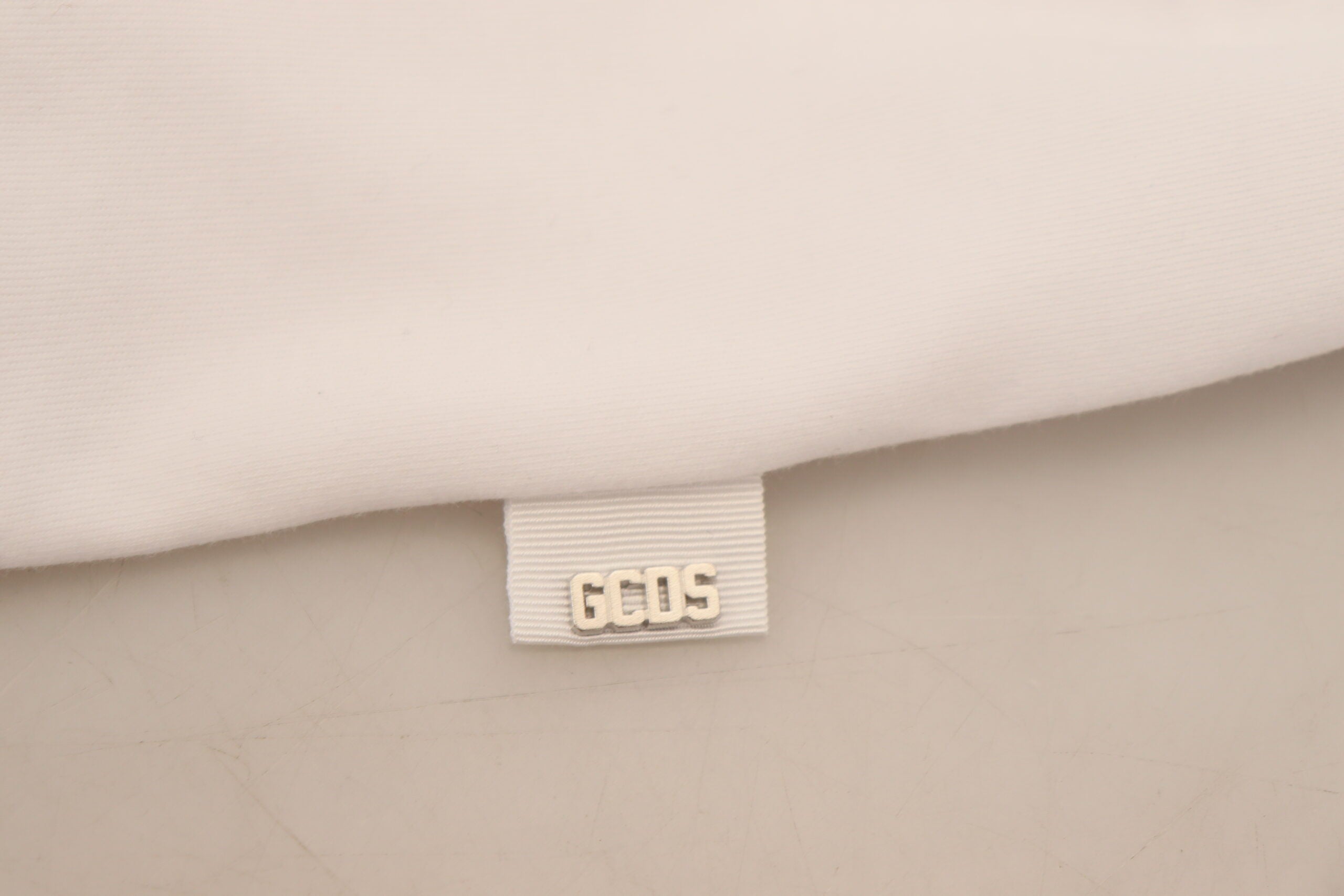GCDS White Logo Print Cotton Short Sleeves T-shirt -   -  GCDS.