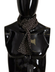 Dolce & Gabbana Brown Polka Dot Men Scarf Neck Wrap Shawl Scarf -   -  Dolce & Gabbana.