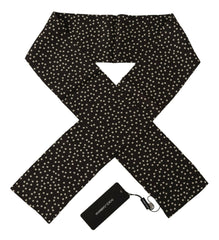 Dolce & Gabbana Brown Polka Dot Men Scarf Neck Wrap Shawl Scarf -   -  Dolce & Gabbana.