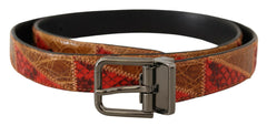 Dolce & Gabbana Multicolor Exotic Vintage Chrome Buckle Belt -   -  Dolce & Gabbana.