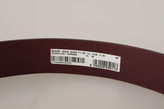 Dolce & Gabbana Brown Leather Silver Metal Crown Buckle Belt -   -  Dolce & Gabbana.