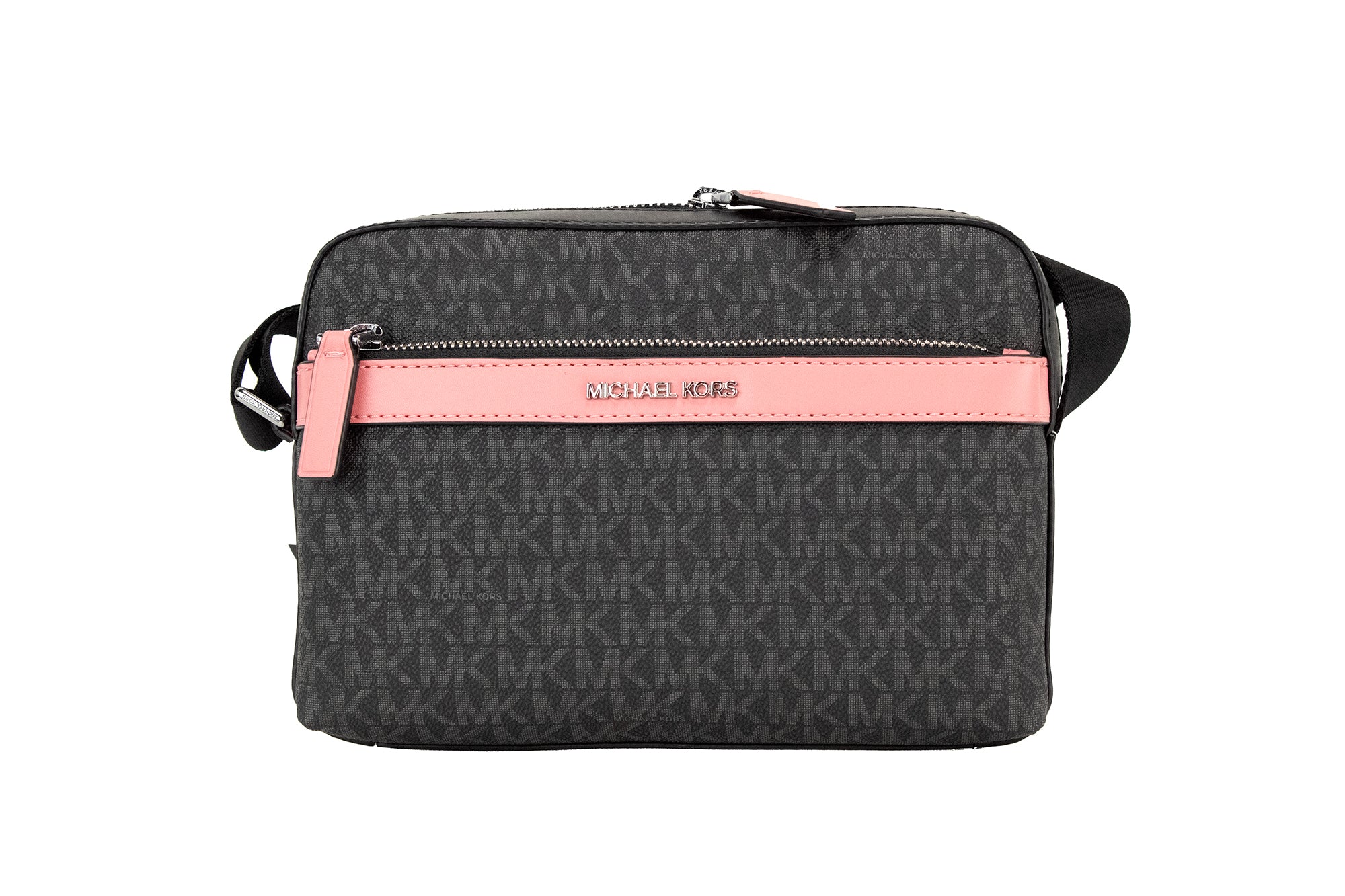 Michael Kors Cooper Small Black Pink Signature PVC Utility Crossbody Bag -  Luxury Cross Body Bag for Women -  Michael Kors.