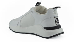 Versace Sleek White Calf Leather Sneakers -   -  Versace.