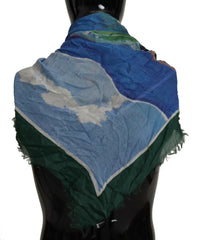 Dolce & Gabbana Multicolor Sorrento DG Shawl Fringe Scarf -   -  Dolce & Gabbana.