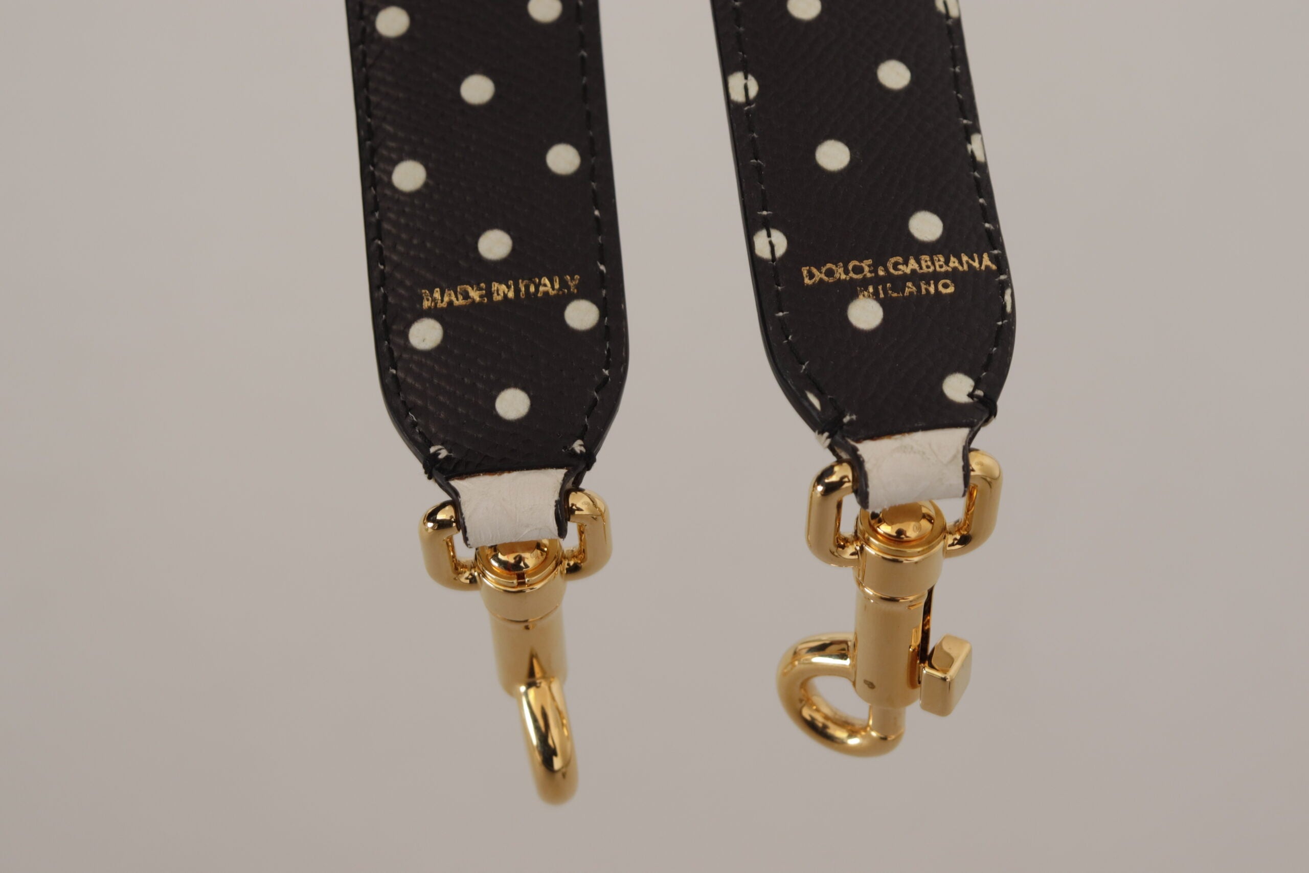 Dolce & Gabbana White Crystals Leather Bag Shoulder Strap -   -  Dolce & Gabbana.