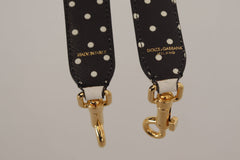 Dolce & Gabbana White Crystals Leather Bag Shoulder Strap -   -  Dolce & Gabbana.