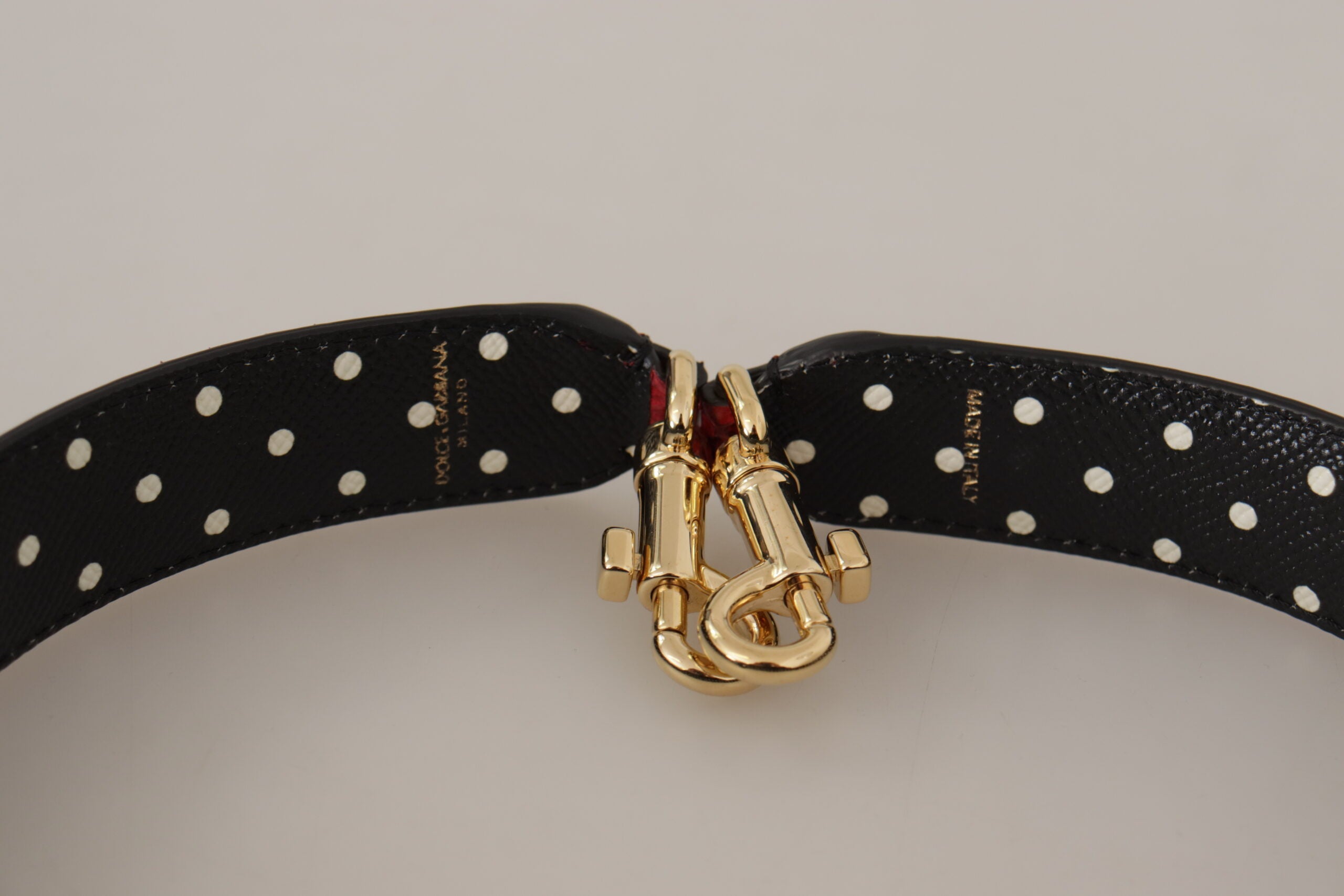 Dolce & Gabbana Red Exotic Leather Crystals Bag Shoulder Strap -   -  Dolce & Gabbana.