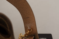 Dolce & Gabbana Gold Leather LOVE Patch Bag Shoulder Strap -   -  Dolce & Gabbana.