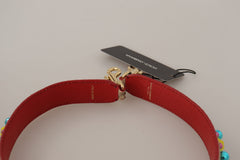 Dolce & Gabbana Beige Python Leather Crystals Shoulder Strap -   -  Dolce & Gabbana.