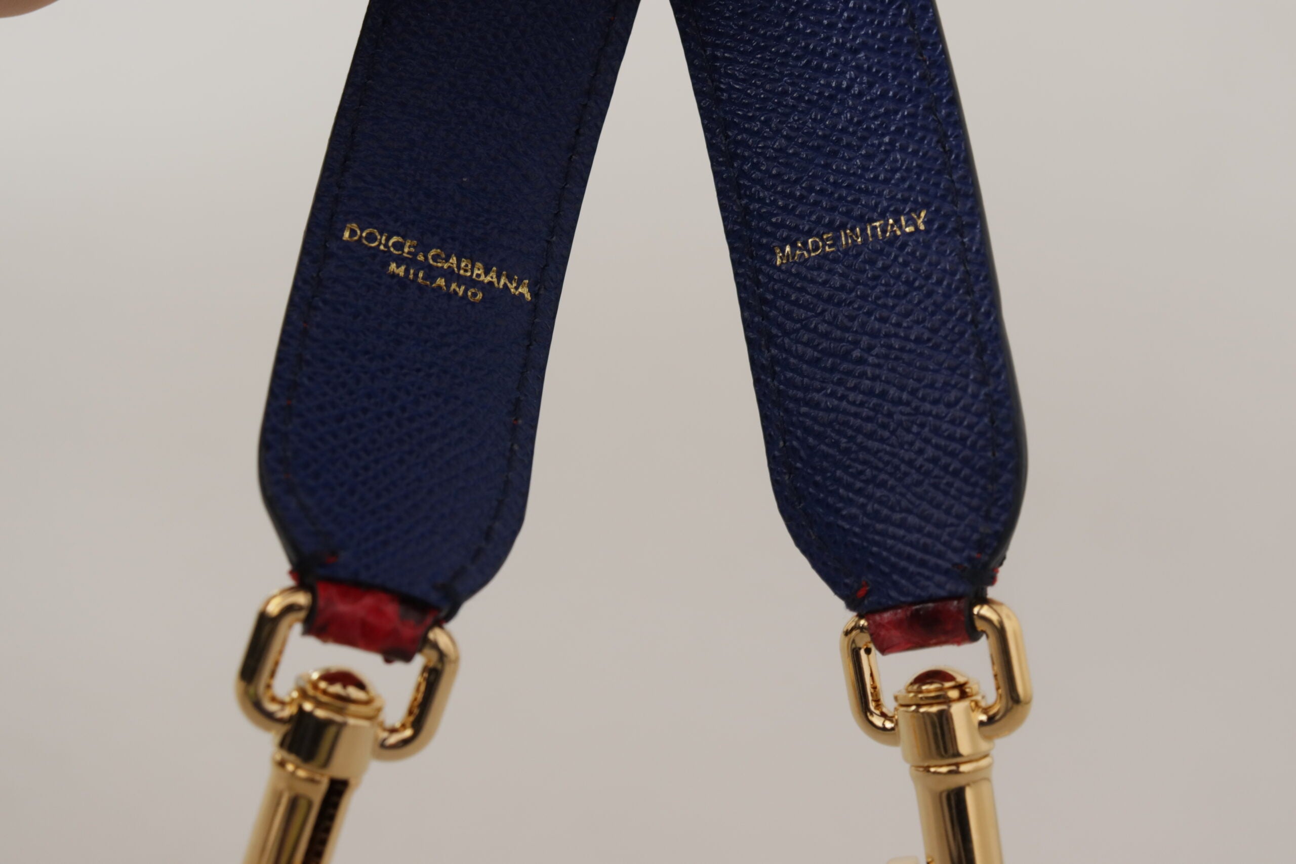 Dolce & Gabbana Red Exotic Leather Crystals Shoulder Strap -   -  Dolce & Gabbana.