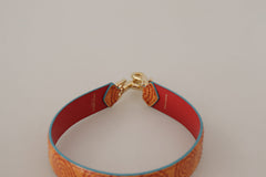Dolce & Gabbana Orange Leather Swirl Print Bag Shoulder Strap -   -  Dolce & Gabbana.