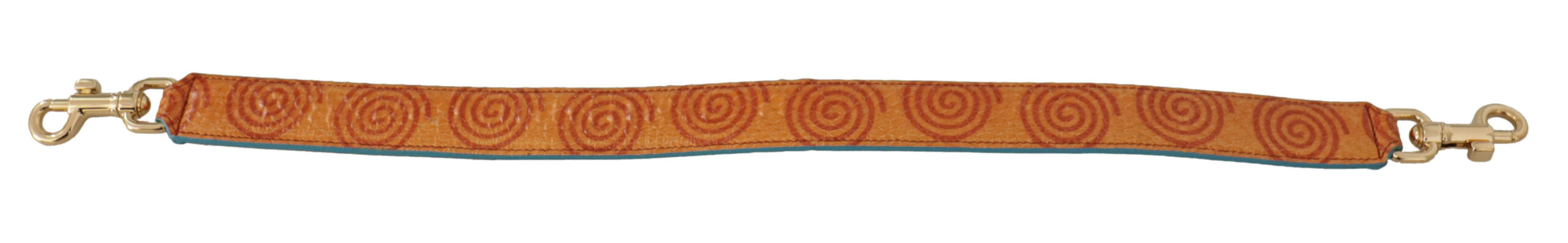Dolce & Gabbana Orange Leather Swirl Print Bag Shoulder Strap -   -  Dolce & Gabbana.